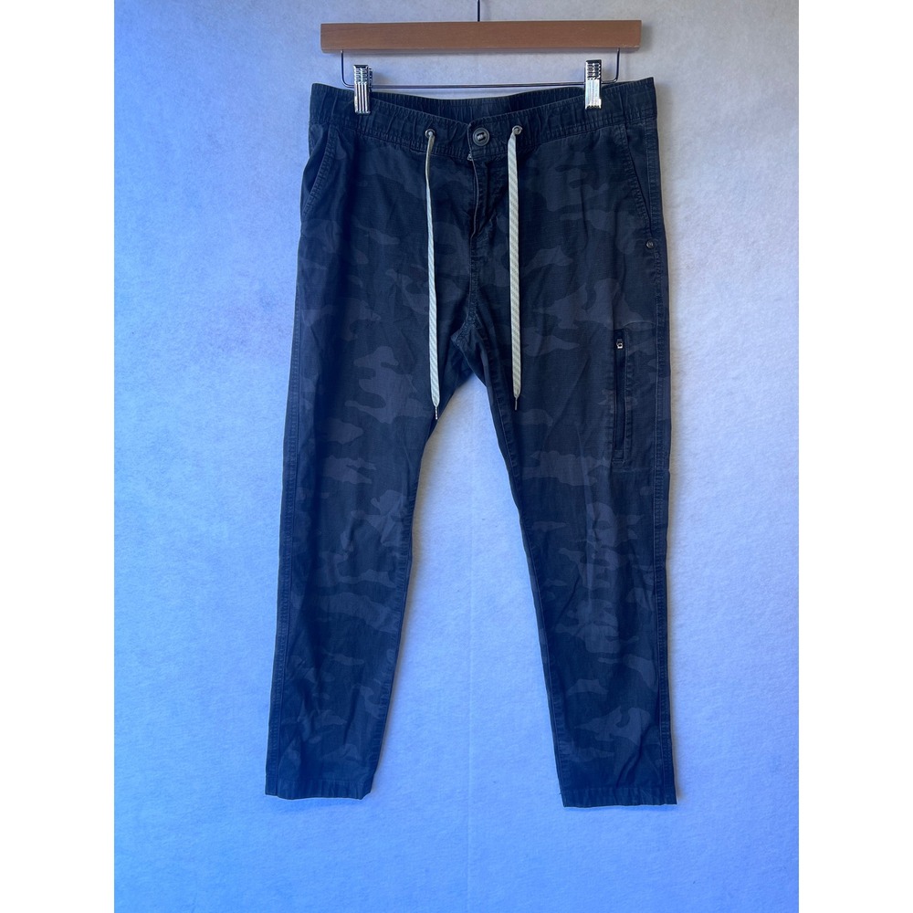 Vuori Ripstop Climber Pants Mens Medium Charcoal Camo VW401 Slim Tapered Joggers